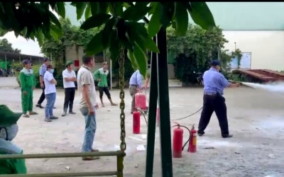 Việt Nhật Hoàng Gia Sepre 24 diễn tập PCCC tại Farm Củ Chi